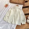 Shirts Solid Color Tops Bow Children's Shirt For Spring Autumn Toddler Girls Clothes Casual Style 210412