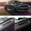 Kolfiber sidovent luftkonditionering AC DOOR OUTLET-klistermärken för Ford Mustang 2015-2017 Tillbehör Bilklistermärke