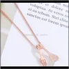 & Pendants Creative Necklace Female Spork Necklaces Pendant Ladies High Quality Jewellery Lady Jewelry Fashion Trendy Korean Alloy Collier D