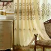 Simple Modern Curtains Suitable For Bedroom Living Room European Style Shading Embroidery Floor-to-ceiling Windows Curtain & Drapes