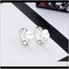 Bagues de bande Drop Livraison 2021 Sier plaqué haute alliage bague de qualité supérieure pour femme mode simple personnalité bijoux en gros 5Wa1Z