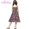 Mode Neue 2021 Böhmischen Druck Mädchen Kleid Sommer Kleider Strand Strap Baby Kleid Kind Kinder Kleider Für Mädchen Kleidung Q0716