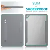 För iPad 10,2 tums skyddsväska Läder Smart Shocksäker robust bakre lock Kompatibel med Apple 8: e / 7: e gen