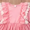 Princesse Volants Fille Robe D'été Tutu De Mariage Fête D'anniversaire Enfants Robes Pour Filles Enfants Costume Adolescent Prom Designs Q0716