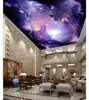 Wallpapers aangepaste 3D plafond behang Sky Mural Mural Dazzling Star Fresco's voor woonkamer muurdecoratie schilderen