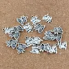 100 stks / partij Antiek zilverlegering Lovely Rabbit Charms Hangers voor Sieraden Maken Armband Ketting Bevindingen 13 X14MM