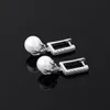 Stud -oorbellen Fashion Hip Hop Jewelry Mens Diamond Earring Iced Out Square Dragon Claw Pearl Ear Rings Luxe Designer Accessories9744266