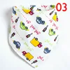 39 colors high quality baby cotton bibs infant soft Burp Cloths lunch Bib Towel triangle scarf double button newborn scarfs1801032