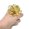 5,0 cm de bola mole Fidget Toy Glitter Glitter Powder Water Bads Mesh malha de uva bola anti estresse Bolas de estresse Alívio de estresse Toys de descompressão Ansiedade