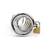 Male Cage Devices Stainless Steel Cock Cage Male Steel Belt Bird Metal Cage Cock Lock Restraint Ring Sex Toy For Men Y2011186252082