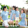 Ethnic Style Family Matching Outfits Mommy Daddy And Me Clothes Mother Daughter Summer Dress T-shirt 210521