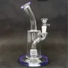 Bong à eau en verre avec barboteur de tuyaux fonctionnels de narguilé à joint femelle de 14,4 mm