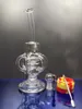 Bong in vetro Super Vortex Dab Rig Narghilè Tornado Cyclone Recycler Rigs Tubo dell'acqua Bong con giunto da 14,4 mm cheechshop