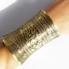 30style Vintage Gypsy Bangles Ethnic Zinc Alloy Boho Jewelry Antique Silver Color Carved Statement Wide Cuff Bracelets for Women Q0719