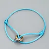 Zlxgirl pulsera de acero inoxidable de alta calidad 3 hebilla de metal cinta con cordones pulsera de cadena hilo de seda pulsera hecha a mano H09048257669746