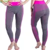 Kvinnor fitness sexig gym yoga byxor hög midja push up mesh legging andningsid Sport kvinnliga täta leggings sömlösa 24