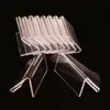 mini sign display holder price card tag label counter top stand case 2 x 4 cm Labeling Tagging Supplies L Shape Clear Acrylic DH8688