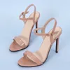 Rimocy Sexy Party High Heels Sandal Plus Size Fashion Ankle Buckle Wedding Shoes Woman Open Toe Stiletto Summer Shoes 210624