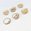 Rhinestone Crystal Ring Crown Rings Mix-Designs