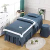 Bedding Sets 4pcs Love Beauty Salon Set Skin-friendly Bed Linens Sheets Massage Spa Bedskirt Stoolcover Pillowcase Quilt Cover