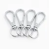Nyckelringar 10st/zinklegering Key Ring Metal Clip Swivel Snap Buckle Hook Diy smycken Fynd som gör tillbehör Anpassad nyckelring SMAL22