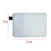 7CMX11CM PU Sublimatie blanco kaarten houders tas case cover voor bus of bankkaart Warmteoverdracht afdrukken DB873