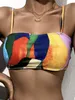 Domowa tekstylna kobieta seksowny strój kąpielowy Europa w Ameryce w stylu damskie stroje kąpielowe drukowanie tkanin drukarnia Trzyczęściowy kombinezon podzielony bikini7014631