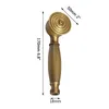 Black Gold Chrome Banheira Banheira Hand Held Chuveiro Cabeça Antigo Bronze Chuveiro Head Head Saving Handheld Pulverizador H1209