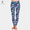 LETSFIND Ankunft Schöne Galaxy Muster Drucken Hohe Taille Plus Größe Frauen Leggings Mode Fitness Dünne Weibliche Neunte Hosen 211204