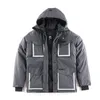 남성 겨울 럭셔리 자켓 패션 프린트 디자인 까마귀 코트 따뜻한 Parkas windproof 자켓 Y600A4630