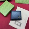 2021春と夏の男性の古典的な財布プリント二重折り財布蜂のデザイン財布袋ハンドバッグ523664