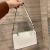 Ontwerpers Mini Patent Vouwen schoudertassen Maat 20x12 cm witte koppeling Messenger lederen Crossbody handtassen voor vrouwen luxueuze ontwerper Lady Bag White