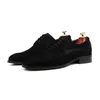 Большой размер EUR45 заостренный носок черный / темно-коричневый мужская повседневная деловая обувь Nubuck кожаная обувь на открытом воздухе