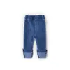 Spring Born Spodnie dla dziewczynek Moda Model Babe Spodnie Denim Jeans Baby Spodnie Enfant Pantalon Kids Nosić 3m-4t 210713