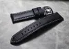 20mm 21mm 22mm 24mm 26mm Genuine Leather Watch Band for Panerai Luminor Radiomir Stainless Steel Buckle Watchband Wrist Strap H0915
