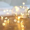 Strings Led Fairy String Light 20leds Copper Wire Star/Snowfake Strip Holiday Lights For Party Wedding Kerstboom Jaar Decor