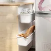 Under Sink Storage Rack Pull Out Cabinet Basket Organisers Plastic Kitchen Organizer Closet Rack Container Home Accessrioes 210705