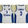 NCAA Partihandel Litauen Vytautas # 1 Lamelo Ball Jersey 3 Liangelo Blue White Stitched 99 Lavar Ball Basketball Jerseys Mix Order