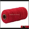 Przędza m Naturalny Rame Cotton Cord Twisted String Rope DIY Crafts Knitting Tapestry1 Vteee PTRCO