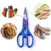 Multifunctional Kitchen Scissors Stainless Steel Shears Meat Vegetable Barbecue Tool Bottle Opener Walnut Clip Chicken bones Cutting CCF7370