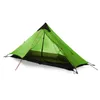 Version 230 cm 3F UL GEAR Lanshan 1 tente de camping ultralégère 3/4 saison 15D en nylon argenté sans tige 220121