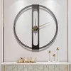 Nordic Creative Wall Horloge Mode Mute Métal Prestige Art Moderne Moderne Simple Horloge Chambre Horloge Murale Accueil Décoration DG50WC H1230