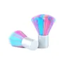 2021 Top sale Rainbow Soft Nail Art Dust Brush UV Gel Acrylic Powder Dust Remover DIY Beauty Manicure Cleaning Tools Nail Care Salon Tools