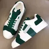Mens top quality sports shoes Fashion luxury flat sneakers white green black lace-up spring and summer casual all-match men outdoor driving comfort size 38-45