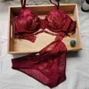 Nxy sexy setultra- dun transparant mesh floral borduurwerk beha en slipje set ondergoed met stenen vrouwen sexy Frans ongevoerd lingerie 1127