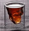 Copas de vino creativas de 25-250ml para Bar, vasos de fiesta, Calavera, chupito transparente, vaso de cerveza, whisky, vaso de agua con esqueleto de cristal