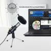 Upgrade Professional Condenser Computer with Stand Phone PC Skype Studio Microphone USB Microfone Karaoke Mic