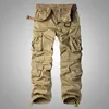 Autumn Korean style washing wine red cotton overalls pants men casual loose Multi-pocket cargo pants for men,28-42 H1223