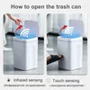 16L Smart Trash Can Can Автоматический датчик Dustbin кухня ванная комната мусорное ведро интеллектуальные электрические смартные мусорные баки 211103