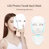 LED Photon Facial Neck Mask Photodynamic Acne Therapie PDT Huidverstrakking Verjonging Schoonheid 7 kleuren